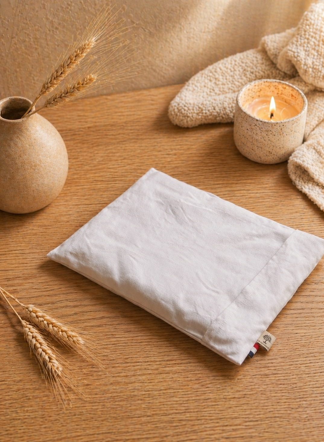 Bouillotte au blé bio format XL