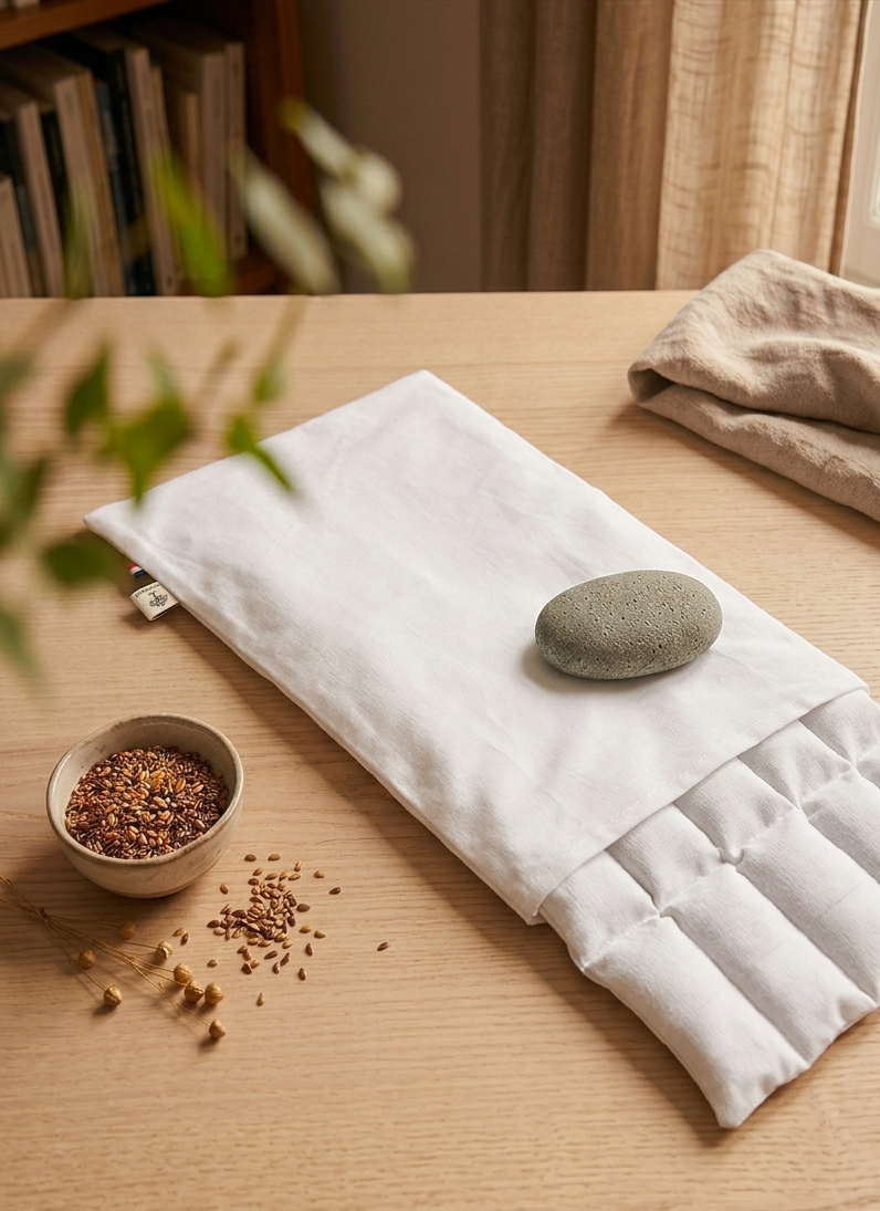 Bouillotte XL lin bio déhoussable