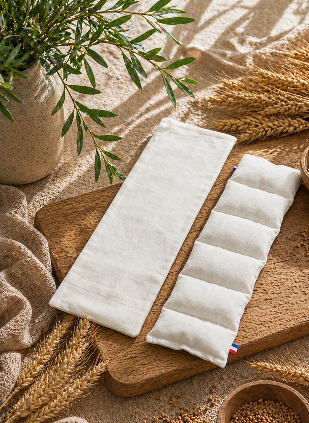 Bouillotte blé bio et housse
