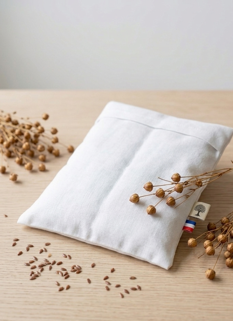 Bouillotte ventre en lin bio