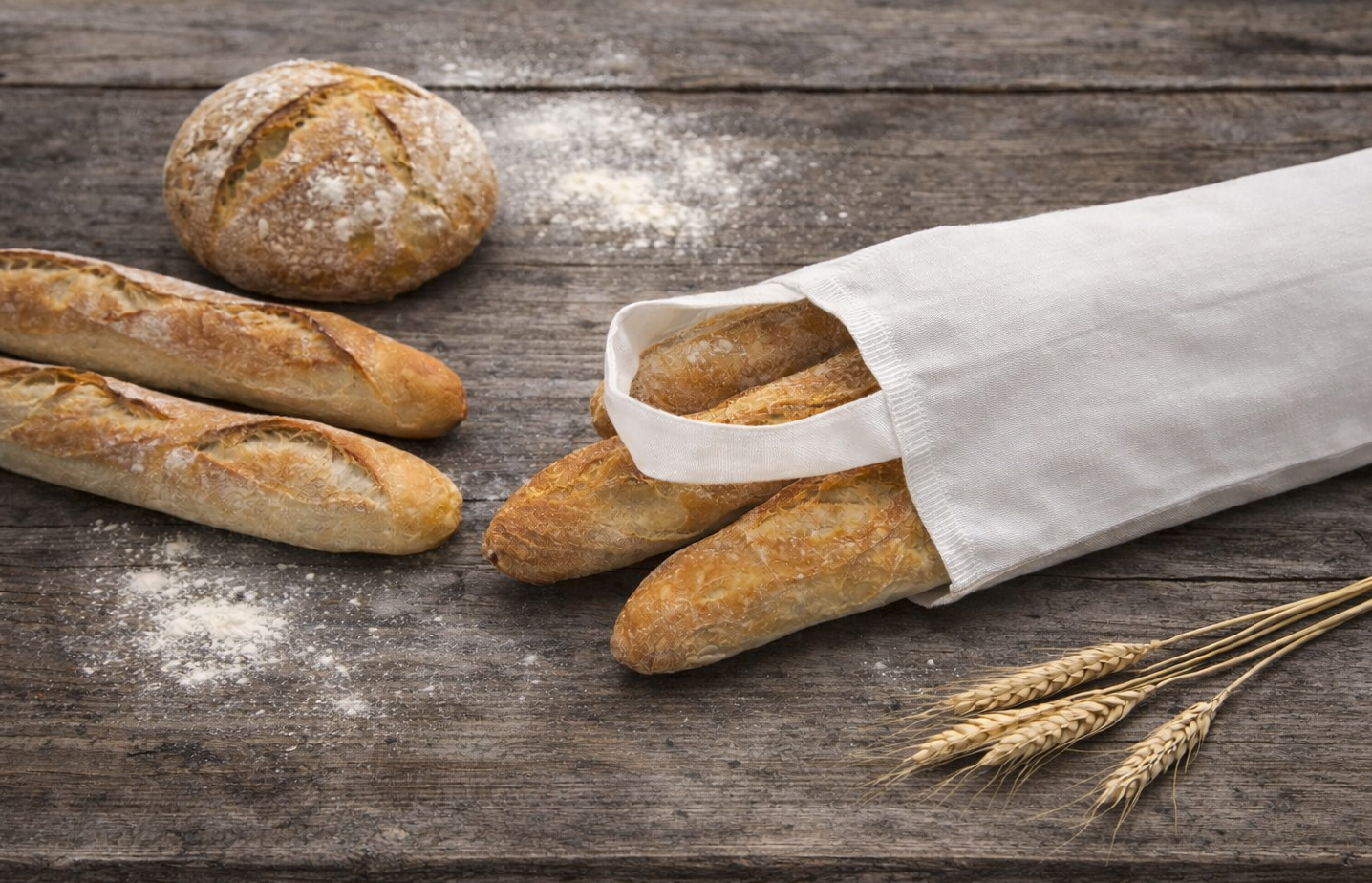 Tote baguette le tote bag pour le pain